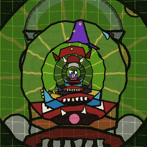 An endless zoom through layers of artwork